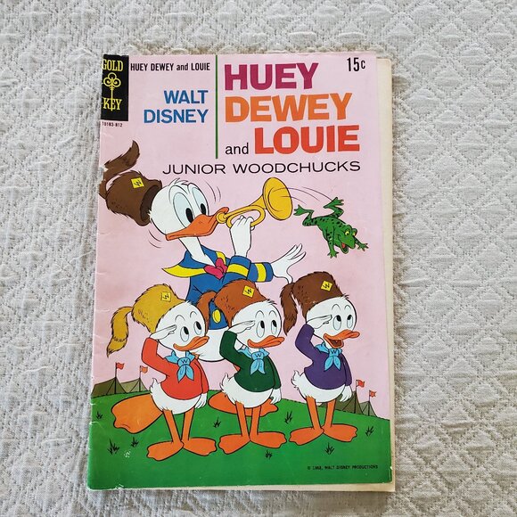 Walt Disney Comic Book Gold Key Huey Dewey & Louie Junior Woodchucks No # 3 1968 - Picture 1 of 11